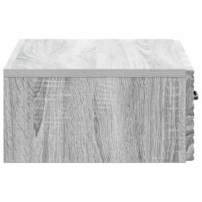 vidaXL Wall-Mounted Side Table Grey Sonoma 59 x 34.5 x 17 cm