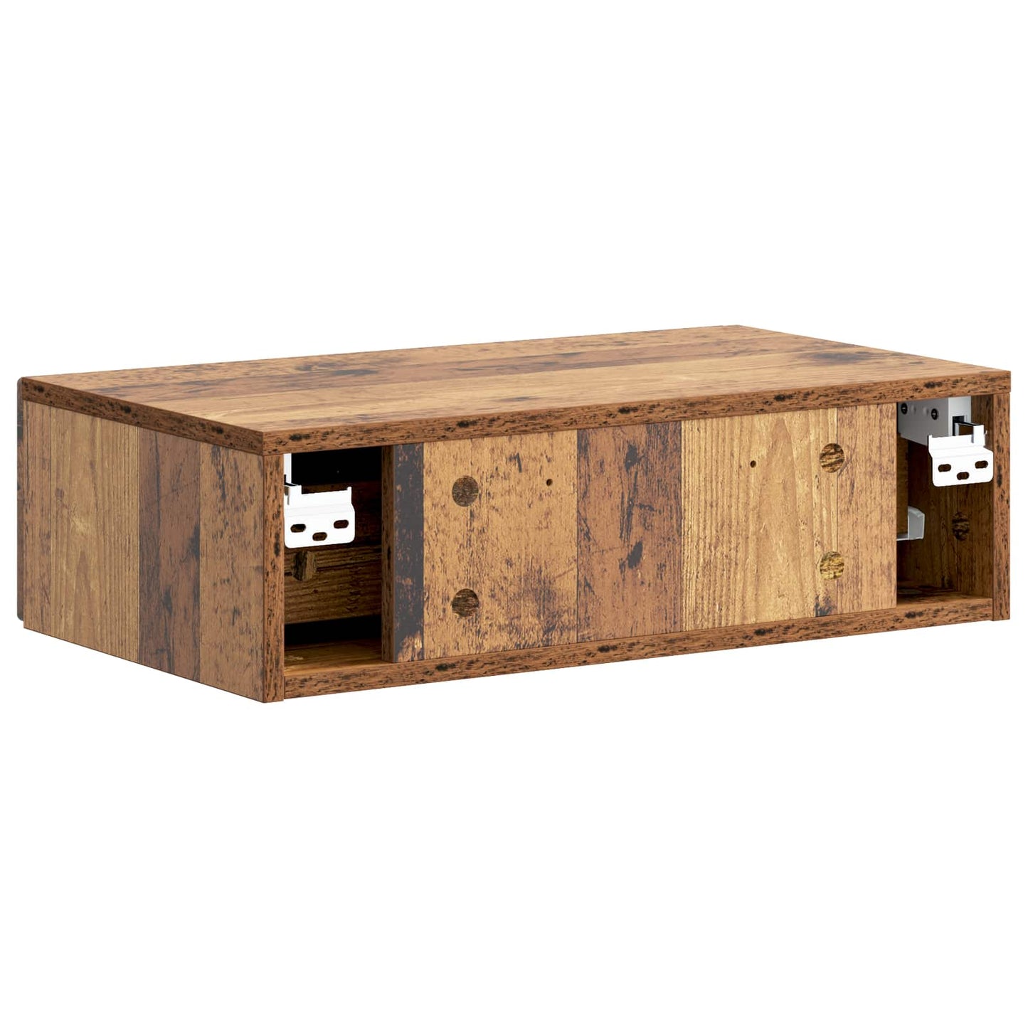 vidaXL Wall-Mounted Side Table Wall-mounted Old Wood 59 x 34.5 x 17 cm