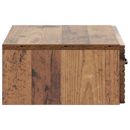 vidaXL Wall-Mounted Side Table Wall-mounted Old Wood 59 x 34.5 x 17 cm