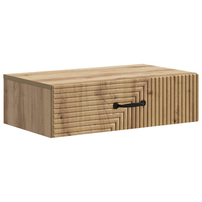 vidaXL Wall-Mounted Side Table 59 x 34.5 x 17 cm Engineered Wood