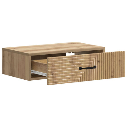 vidaXL Wall-Mounted Side Table 59 x 34.5 x 17 cm Engineered Wood