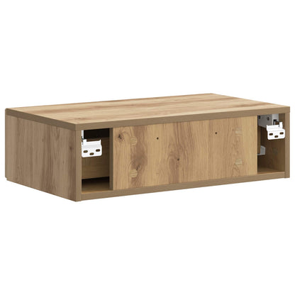 vidaXL Wall-Mounted Side Table 59 x 34.5 x 17 cm Engineered Wood