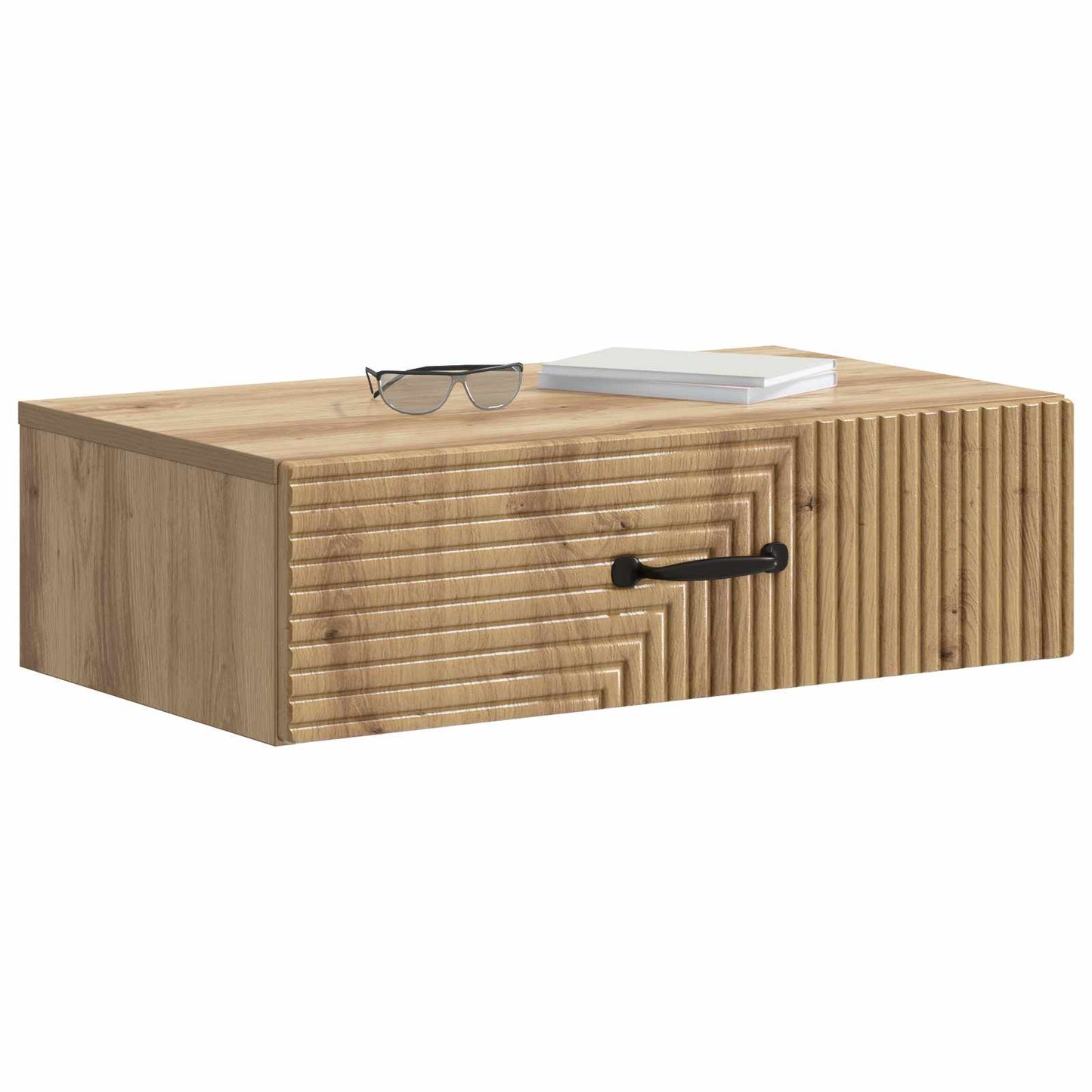 vidaXL Wall-Mounted Side Table 59 x 34.5 x 17 cm Engineered Wood