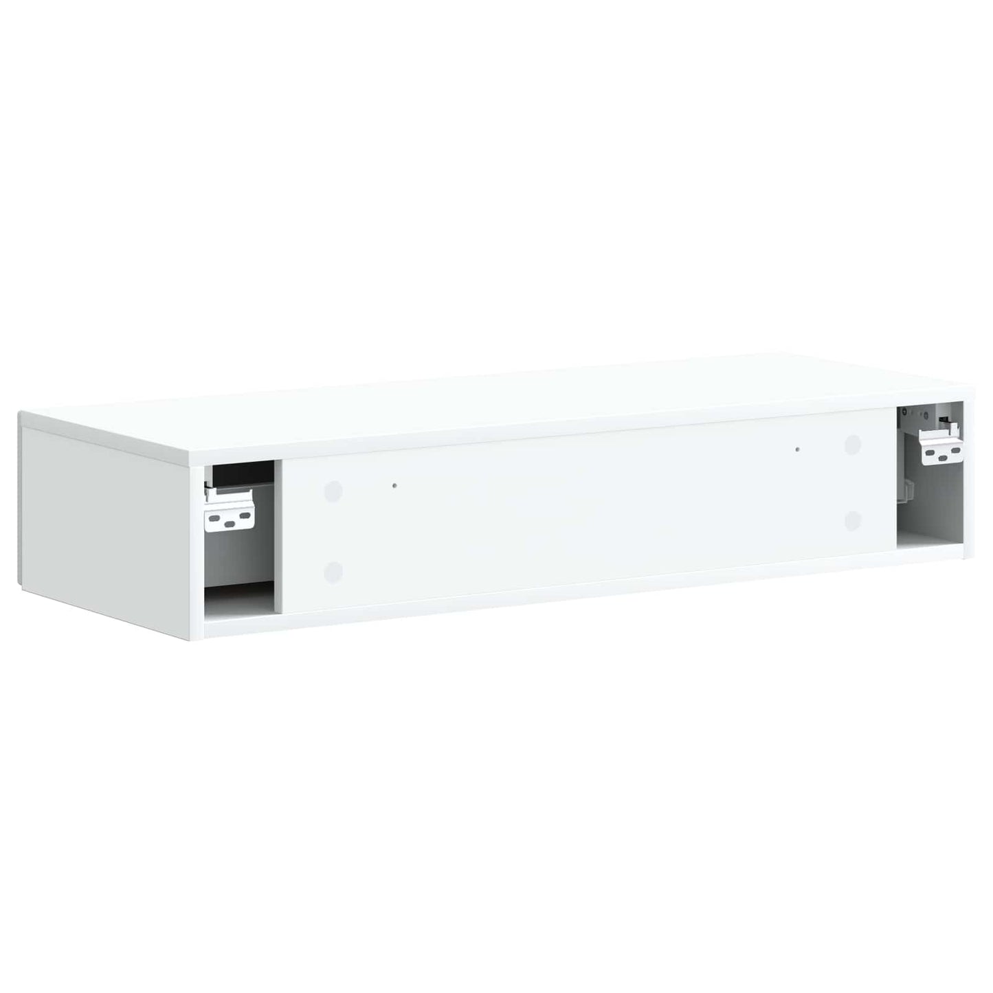 vidaXL Wall-Mounted Side Table Wall-mounted White 87.5 x 34.5 x 17 cm