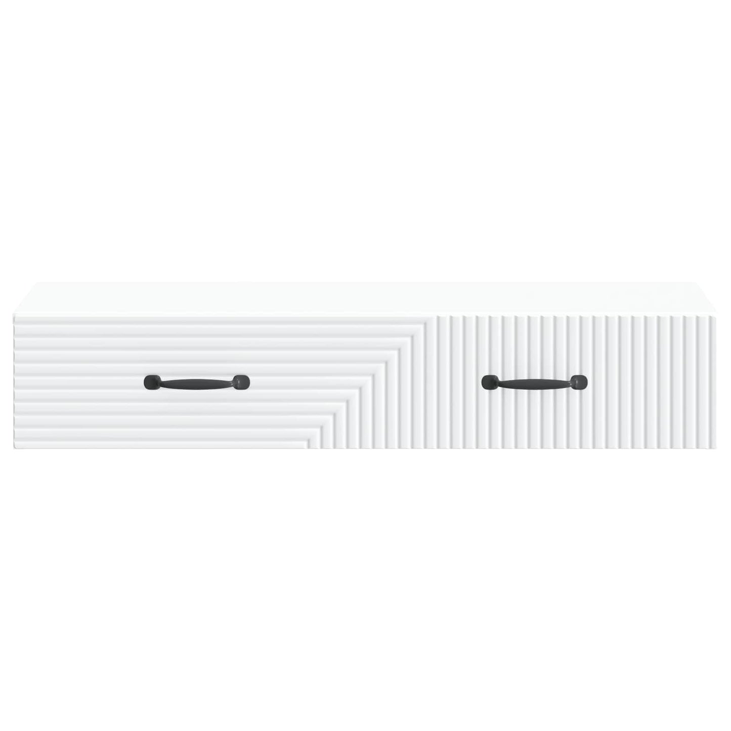 vidaXL Wall-Mounted Side Table Wall-mounted White 87.5 x 34.5 x 17 cm
