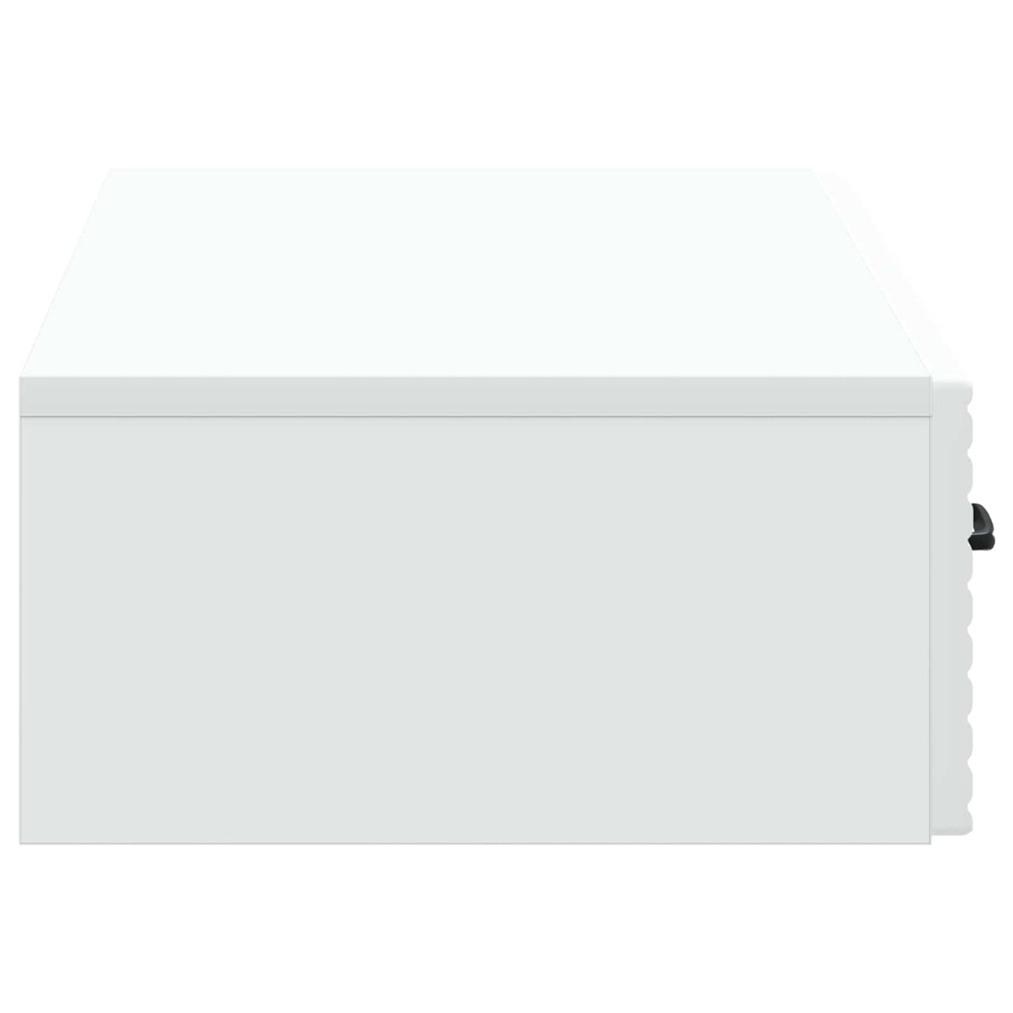 vidaXL Wall-Mounted Side Table Wall-mounted White 87.5 x 34.5 x 17 cm