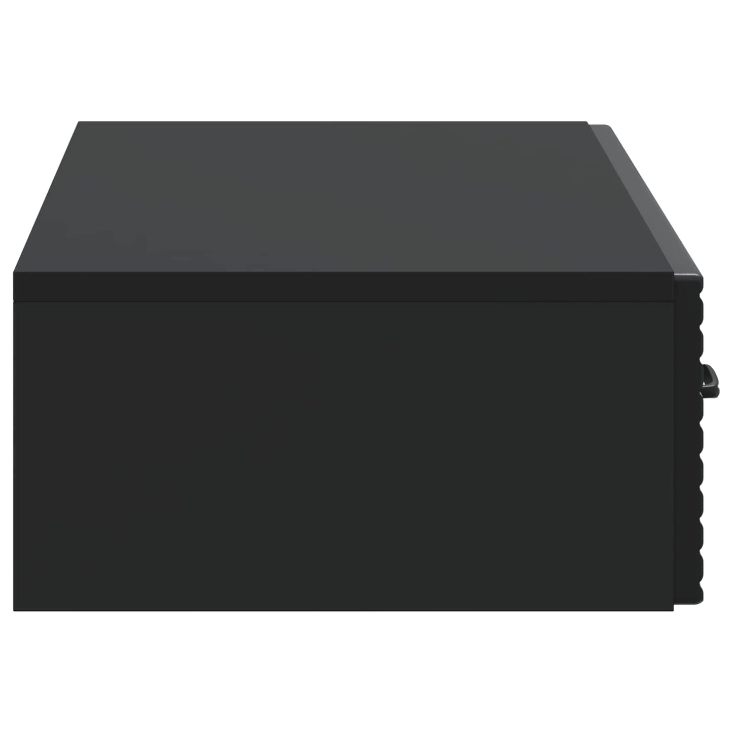 vidaXL Wall-Mounted Side Table Wall-mounted Black 87.5 x 34.5 x 17 cm