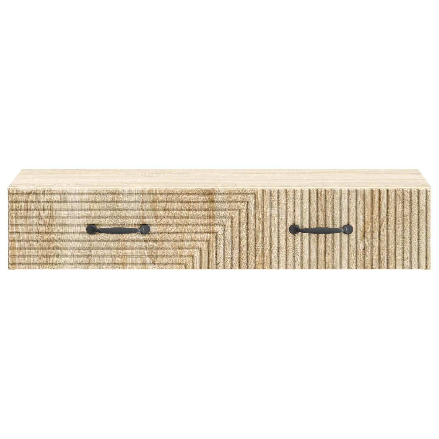 vidaXL Wall-Mounted Side Table Sonoma Oak 87.5 x 34.5 x 17 cm