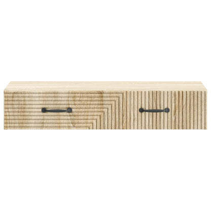 vidaXL Wall-Mounted Side Table Sonoma Oak 87.5 x 34.5 x 17 cm