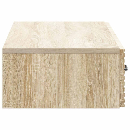 vidaXL Wall-Mounted Side Table Sonoma Oak 87.5 x 34.5 x 17 cm