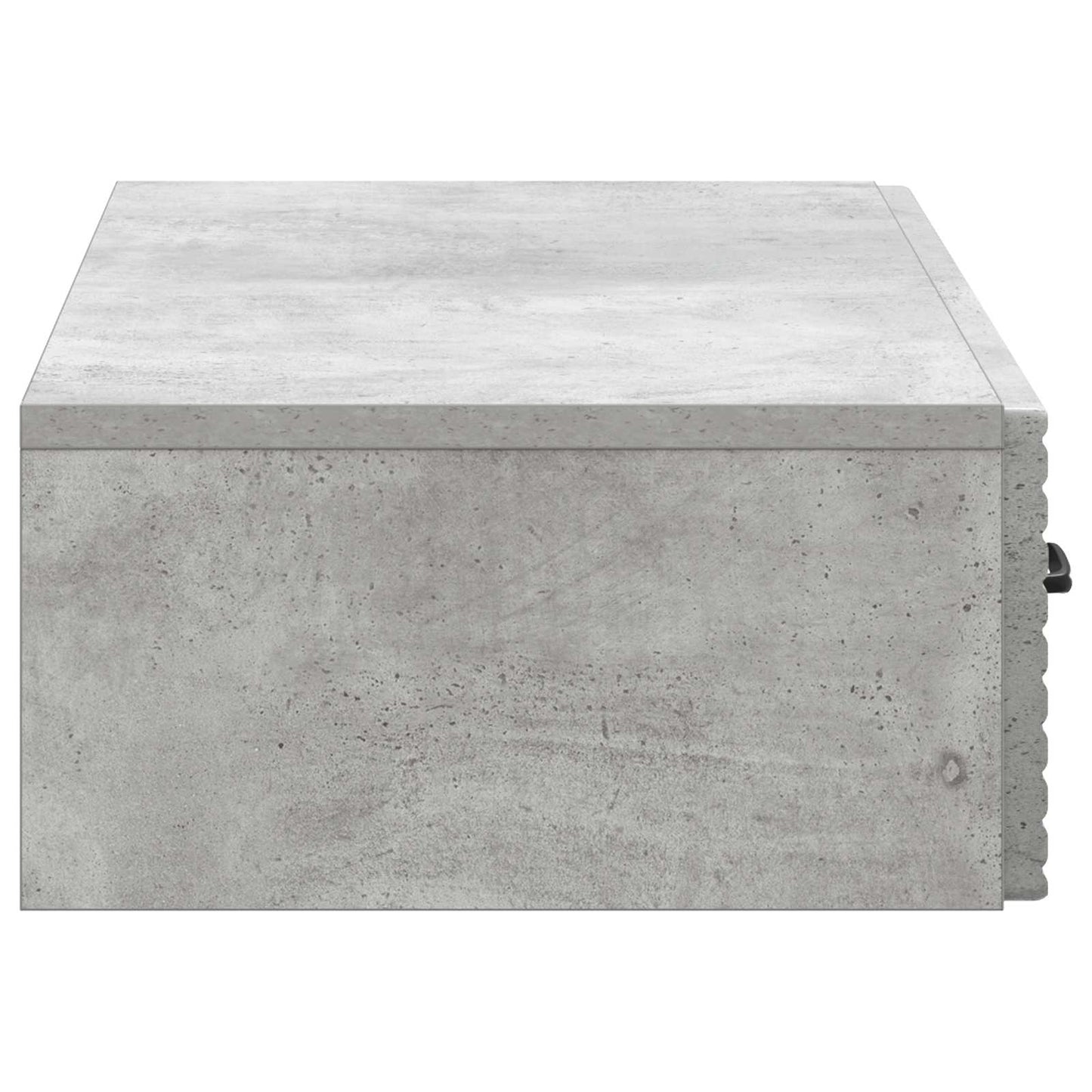vidaXL Wall-Mounted Side Table Concrete Grey 87.5 x 34.5 x 17 cm