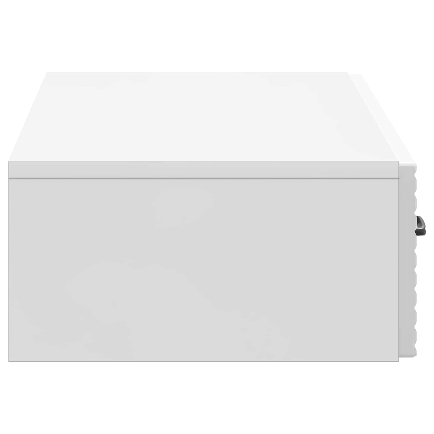 vidaXL Wall-Mounted Side Table High Gloss White 87.5 x 34.5 x 17 cm