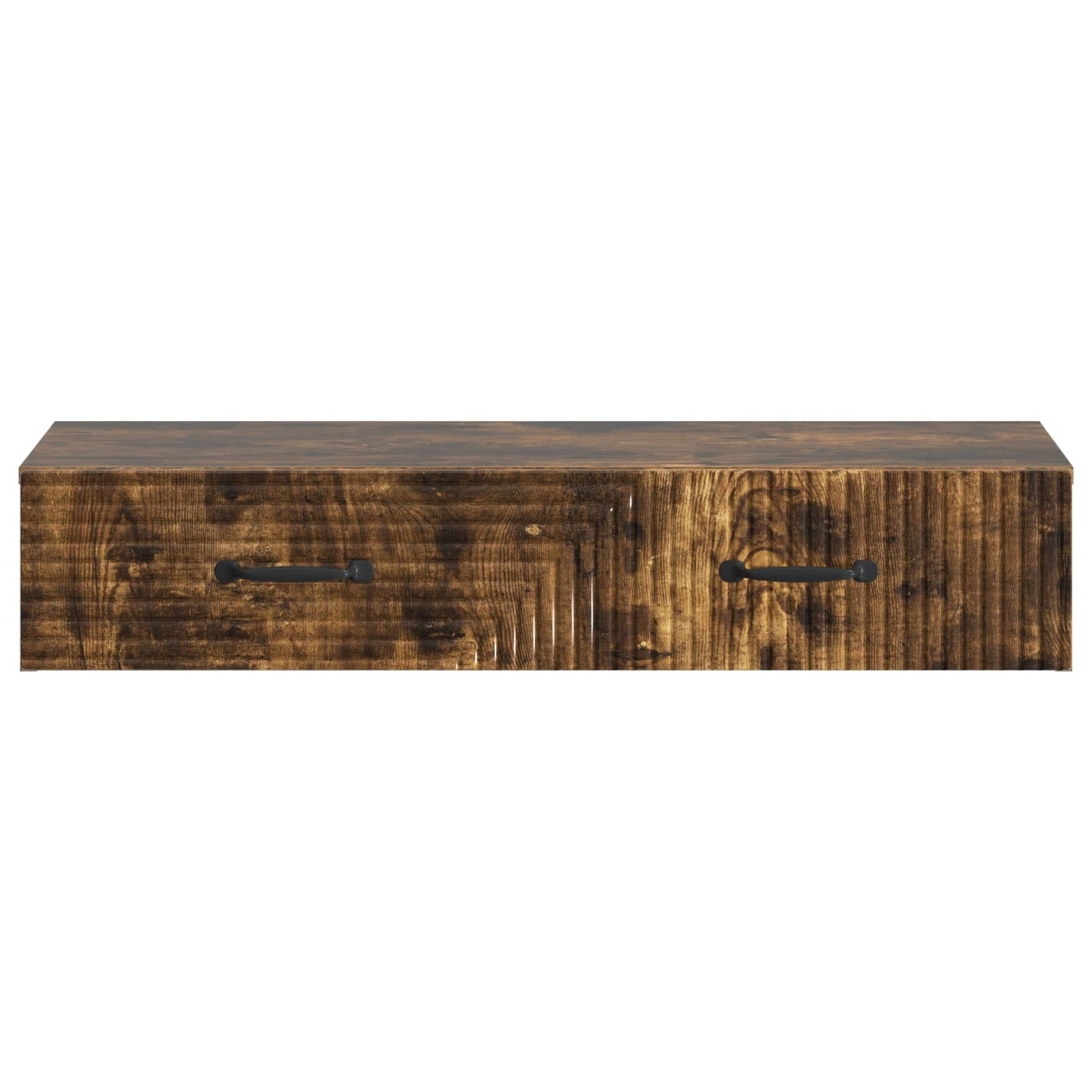 vidaXL Wall-Mounted Side Table Smoked Oak 87.5 x 34.5 x 17 cm