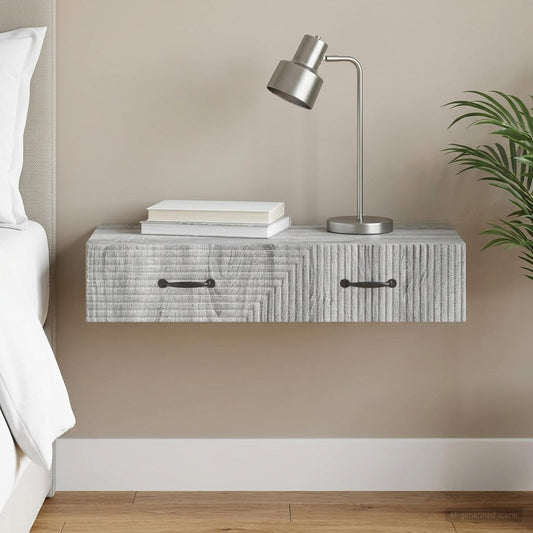 vidaXL Wall-Mounted Side Table 87.5 x 34.5 x 17 cm Engineered Wood