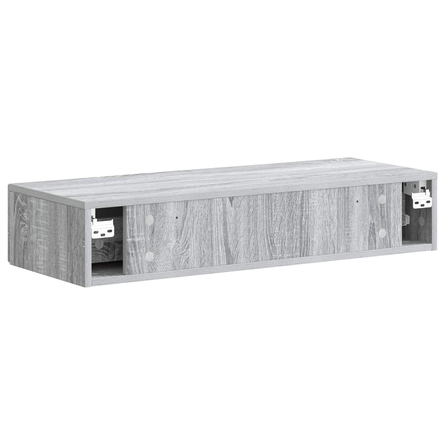 vidaXL Wall-Mounted Side Table Grey Sonoma 87.5 x 34.5 x 17 cm
