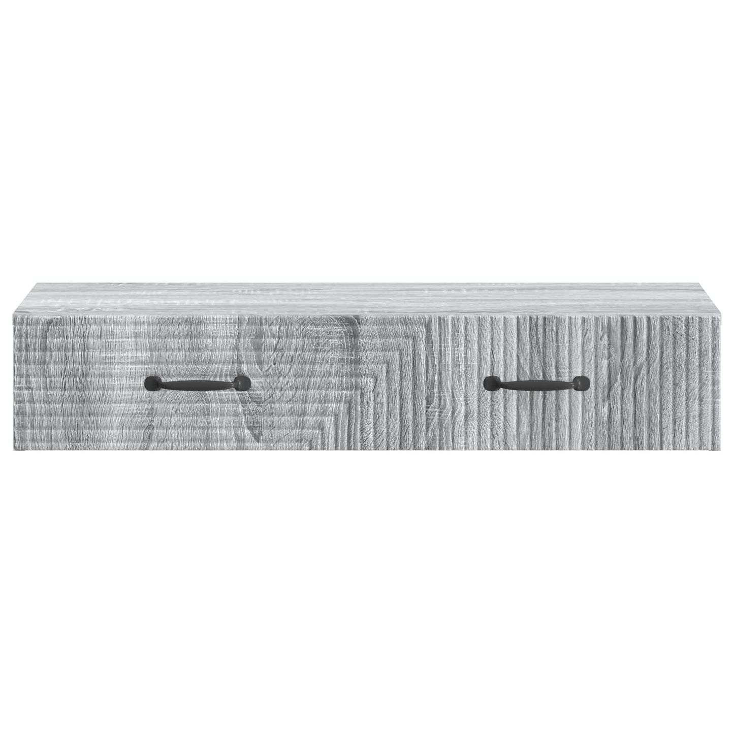 vidaXL Wall-Mounted Side Table Grey Sonoma 87.5 x 34.5 x 17 cm