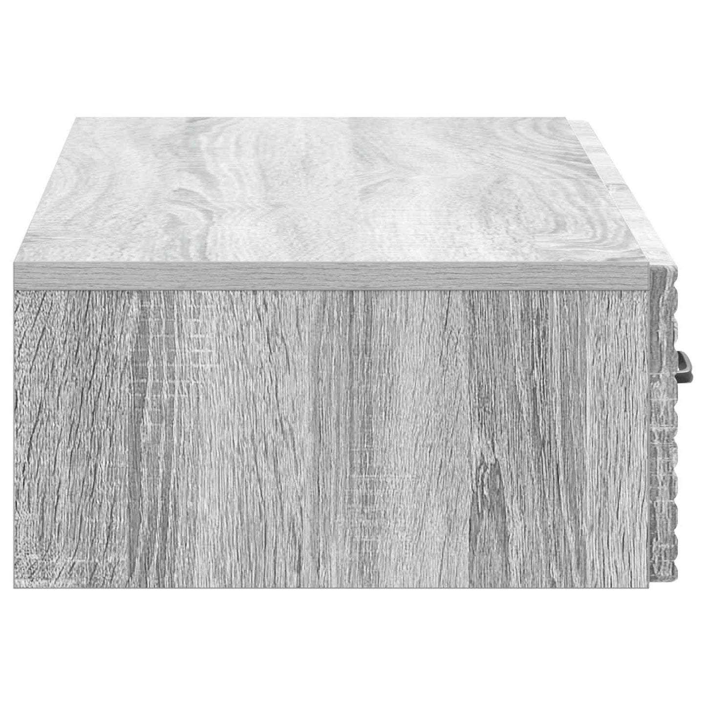 vidaXL Wall-Mounted Side Table Grey Sonoma 87.5 x 34.5 x 17 cm