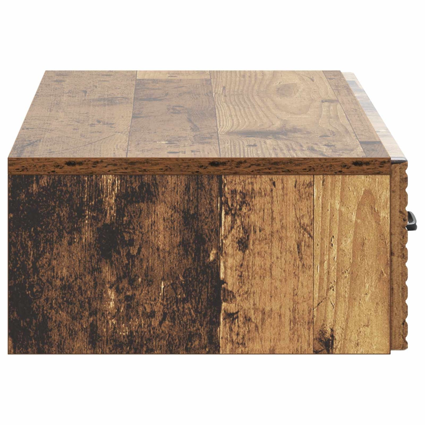 vidaXL Wall-Mounted Side Table Old Wood 87.5 x 34.5 x 17 cm