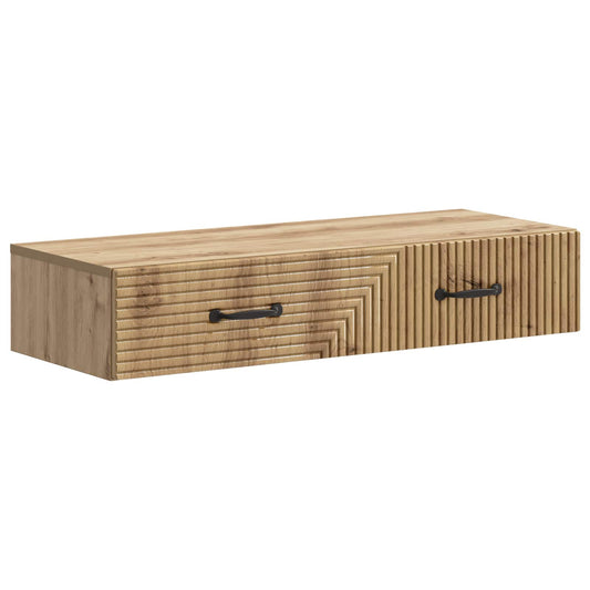 vidaXL Wall-Mounted Side Table 87.5 x 34.5 x 17 cm Engineered Wood