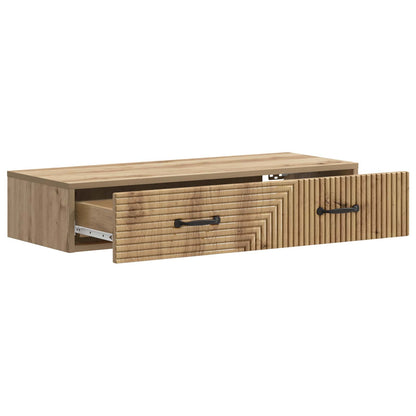 vidaXL Wall-Mounted Side Table 87.5 x 34.5 x 17 cm Engineered Wood