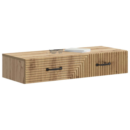 vidaXL Wall-Mounted Side Table 87.5 x 34.5 x 17 cm Engineered Wood
