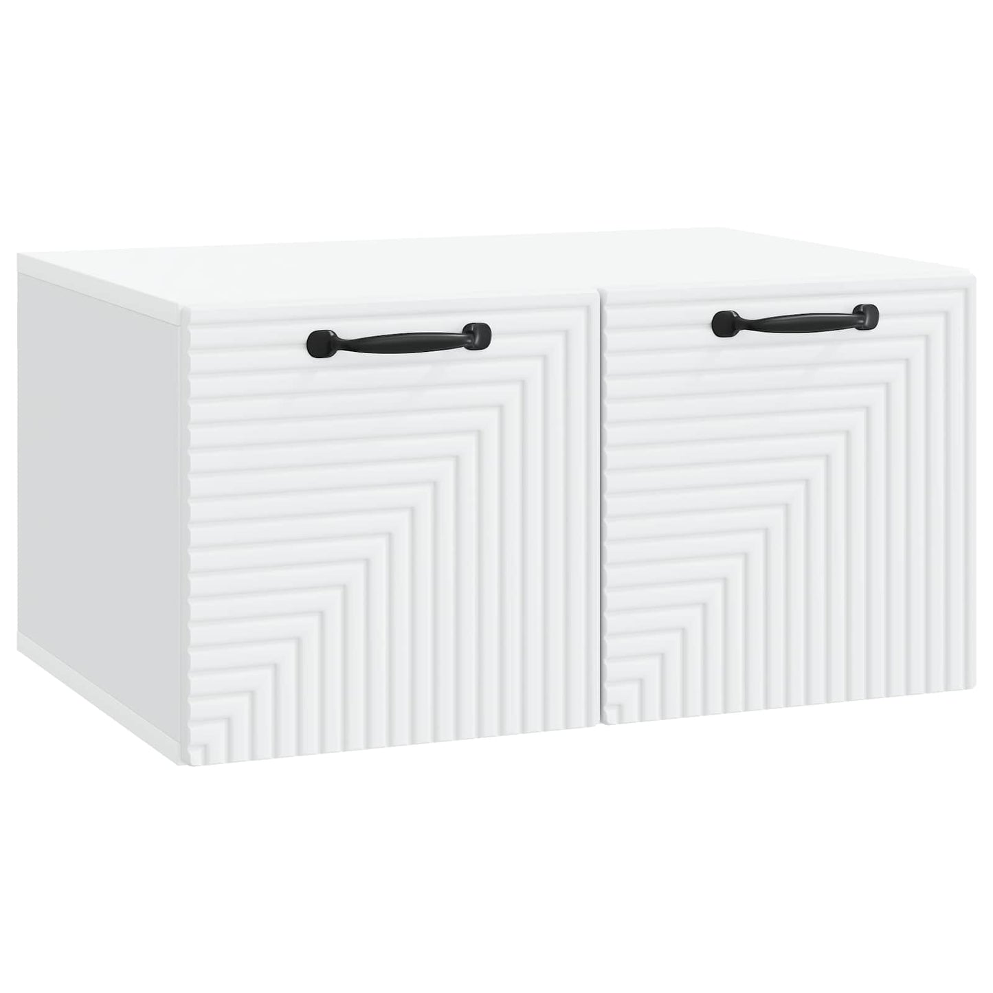 vidaXL Wall-Mounted TV Cabinet White 59.5 x 41 x 30 cm Engineered Wood
