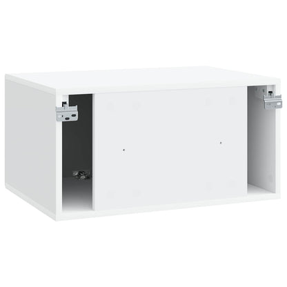 vidaXL Wall-Mounted TV Cabinet White 59.5 x 41 x 30 cm Engineered Wood