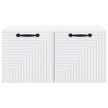 vidaXL Wall-Mounted TV Cabinet White 59.5 x 41 x 30 cm Engineered Wood