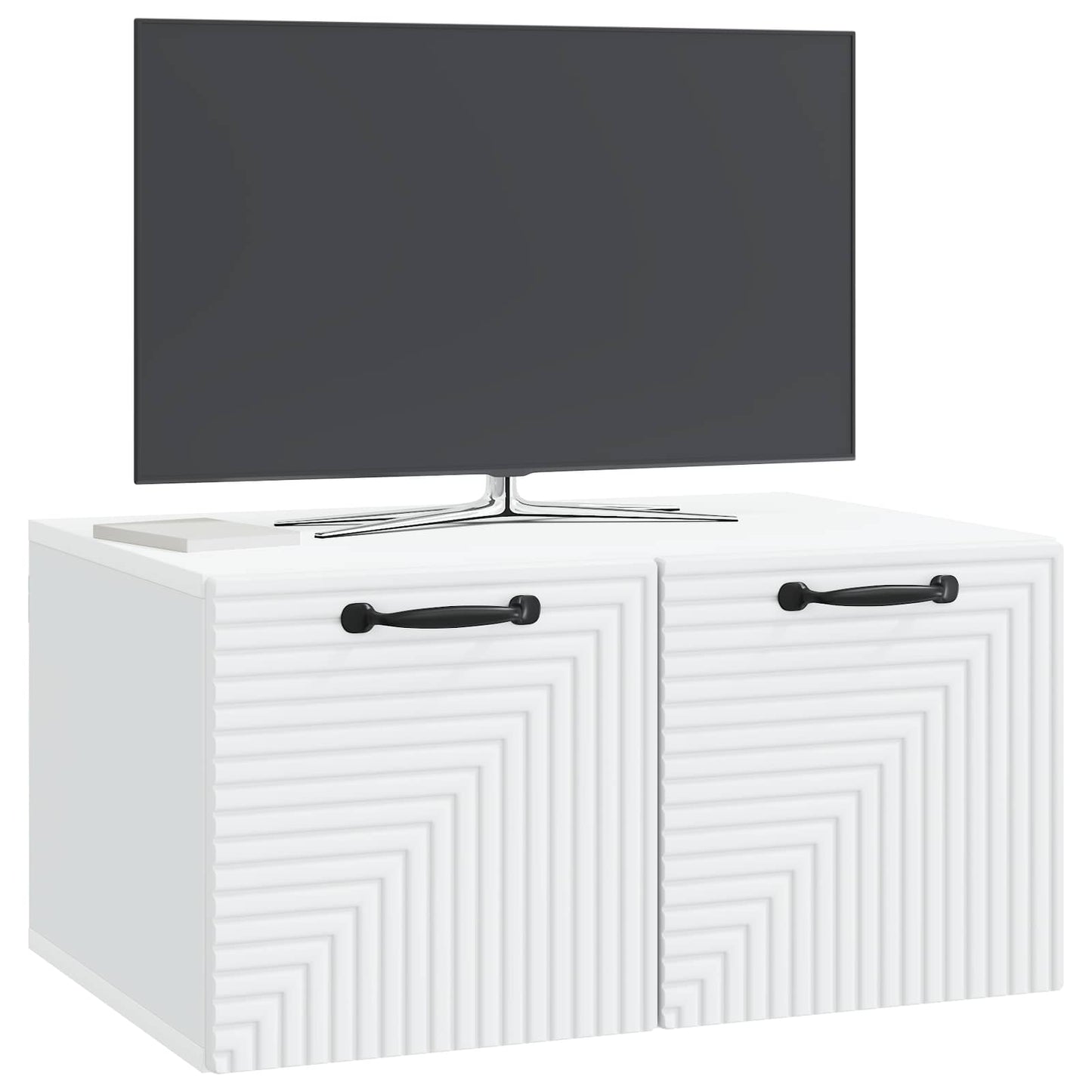 vidaXL Wall-Mounted TV Cabinet White 59.5 x 41 x 30 cm Engineered Wood
