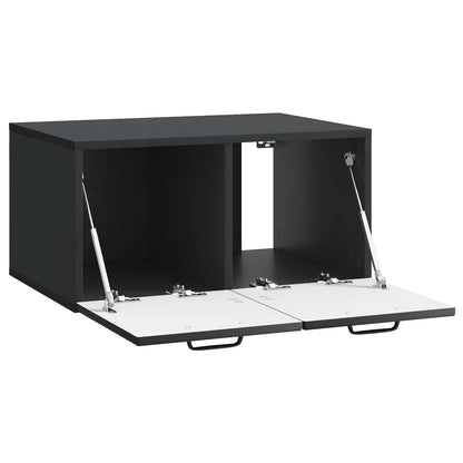 vidaXL Wall-Mounted TV Cabinet Black 59.5 x 41 x 30 cm Engineered Wood