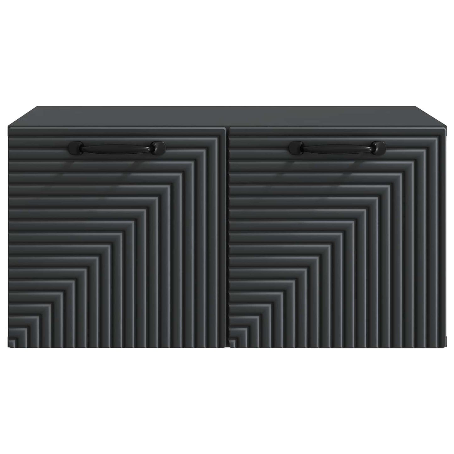 vidaXL Wall-Mounted TV Cabinet Black 59.5 x 41 x 30 cm Engineered Wood
