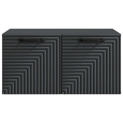 vidaXL Wall-Mounted TV Cabinet Black 59.5 x 41 x 30 cm Engineered Wood