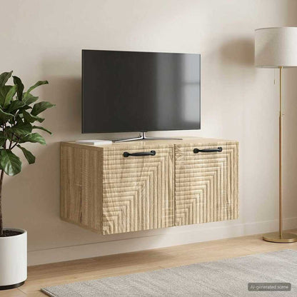 vidaXL Wall-Mounted TV Cabinet Sonoma Oak 59.5 x 41 x 30 cm