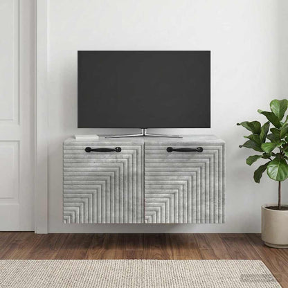 vidaXL Wall-Mounted TV Cabinet Concrete Grey 59.5 x 41 x 30 cm