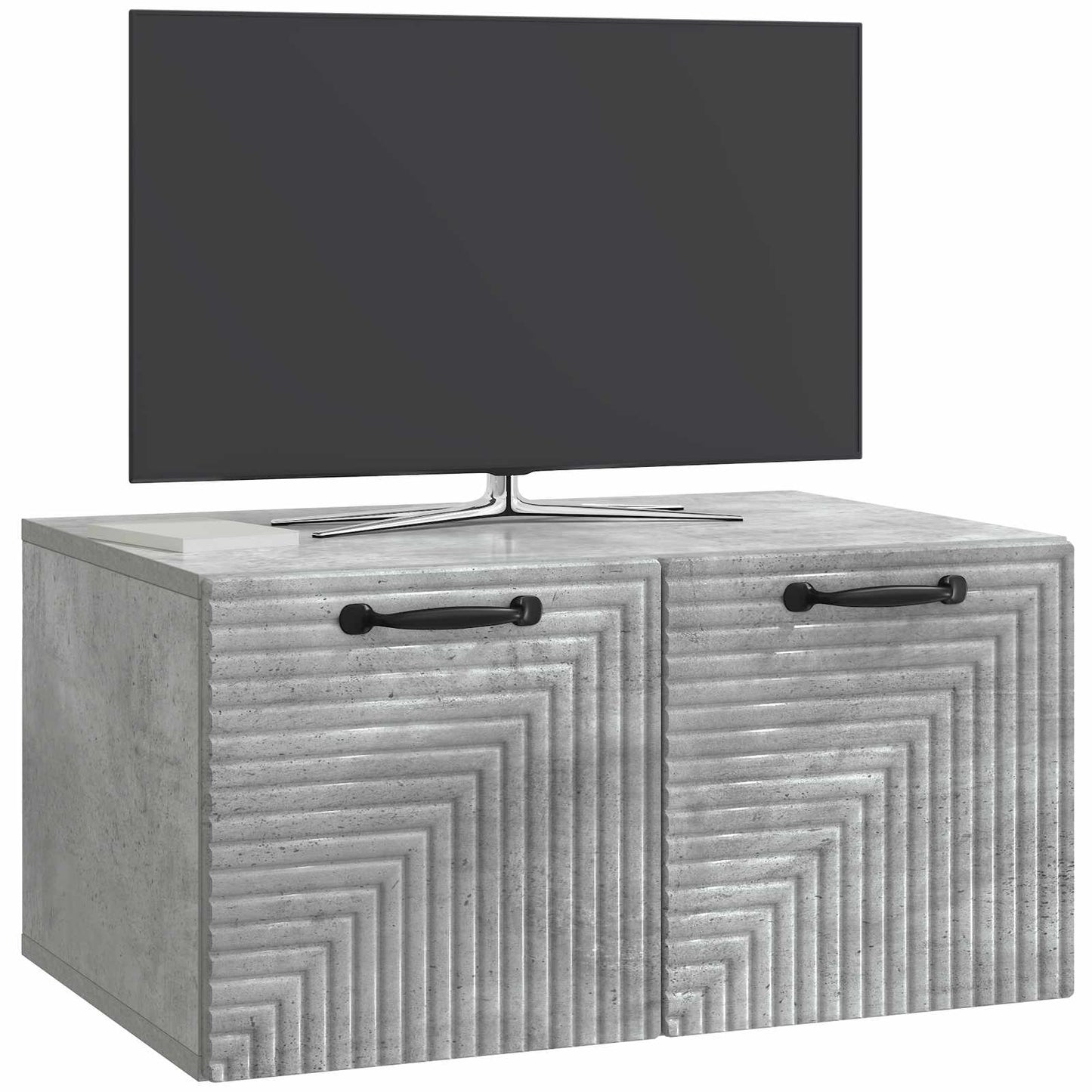 vidaXL Wall-Mounted TV Cabinet Concrete Grey 59.5 x 41 x 30 cm