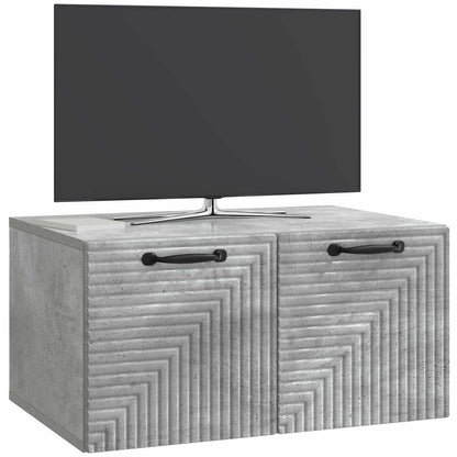 vidaXL Wall-Mounted TV Cabinet Concrete Grey 59.5 x 41 x 30 cm