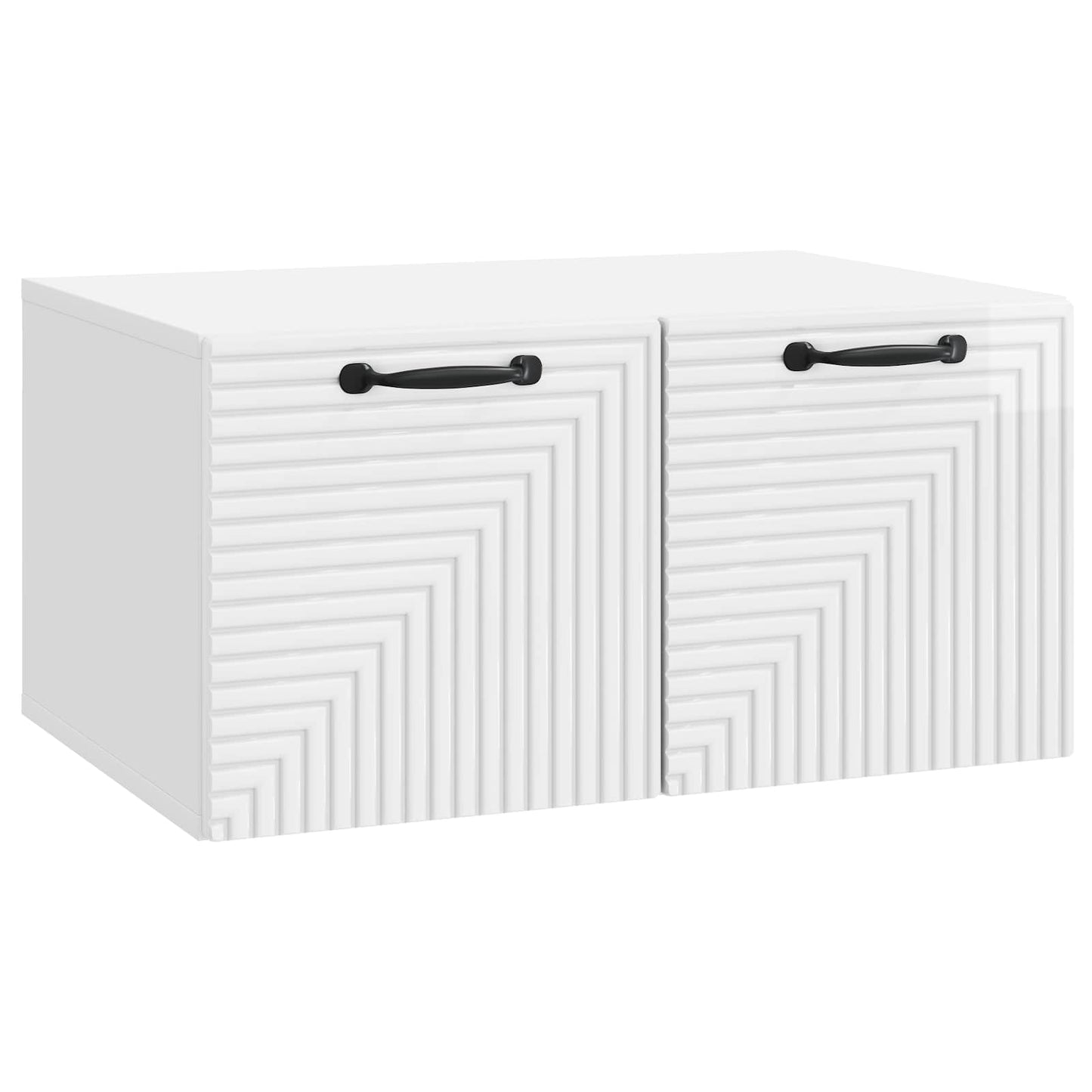 vidaXL Wall-Mounted TV Cabinet High Gloss White 59.5 x 41 x 30 cm