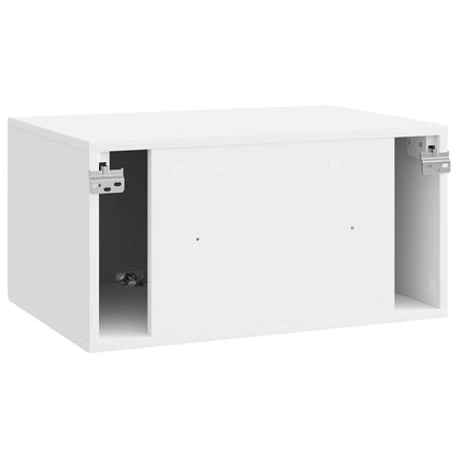vidaXL Wall-Mounted TV Cabinet High Gloss White 59.5 x 41 x 30 cm
