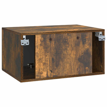 vidaXL Wall-Mounted TV Cabinet Smoked Oak 59.5 x 41 x 30 cm