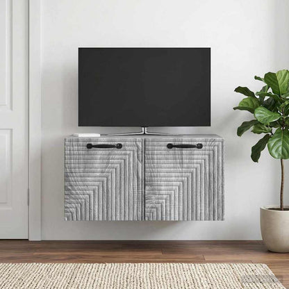 vidaXL Wall-Mounted TV Cabinet Grey Sonoma 59.5 x 41 x 30 cm