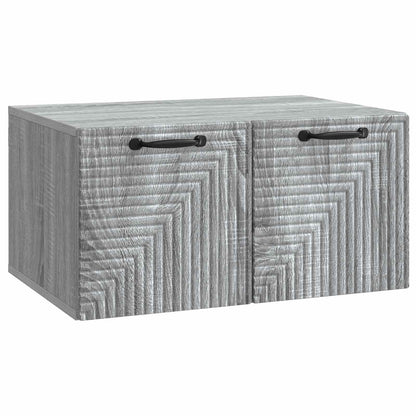 vidaXL Wall-Mounted TV Cabinet Grey Sonoma 59.5 x 41 x 30 cm