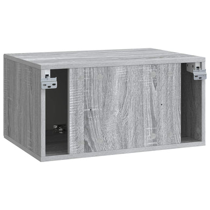 vidaXL Wall-Mounted TV Cabinet Grey Sonoma 59.5 x 41 x 30 cm