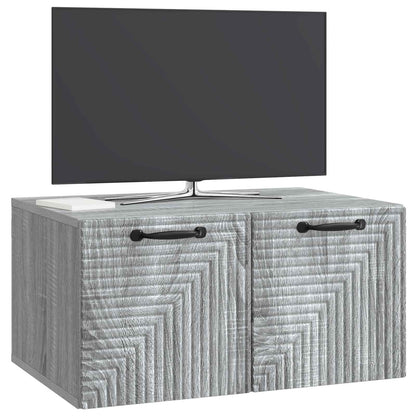 vidaXL Wall-Mounted TV Cabinet Grey Sonoma 59.5 x 41 x 30 cm