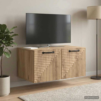 vidaXL Wall-Mounted TV Cabinet 59.5 x 41 x 30 cm Artisan Oak