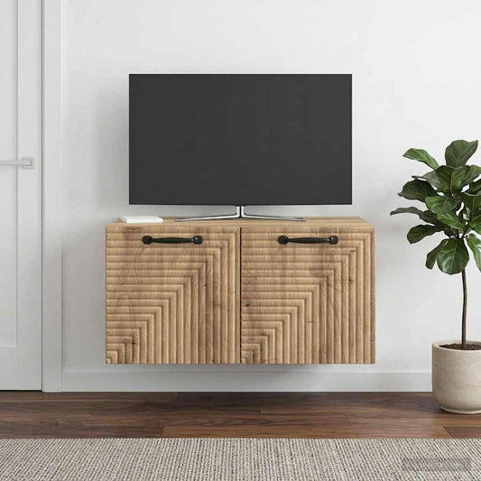 vidaXL Wall-Mounted TV Cabinet 59.5 x 41 x 30 cm Artisan Oak
