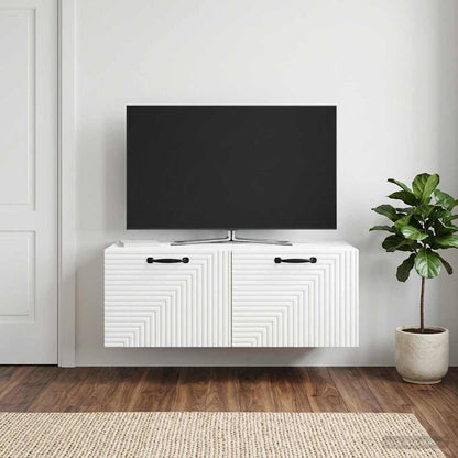vidaXL Wall-Mounted TV Cabinet White 78.5 x 41 x 30 cm Engineered Wood