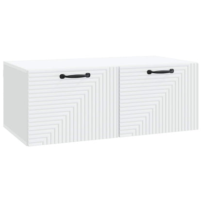 vidaXL Wall-Mounted TV Cabinet White 78.5 x 41 x 30 cm Engineered Wood