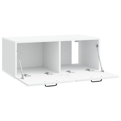 vidaXL Wall-Mounted TV Cabinet White 78.5 x 41 x 30 cm Engineered Wood