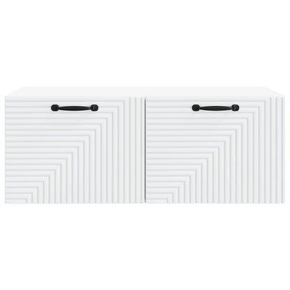 vidaXL Wall-Mounted TV Cabinet White 78.5 x 41 x 30 cm Engineered Wood