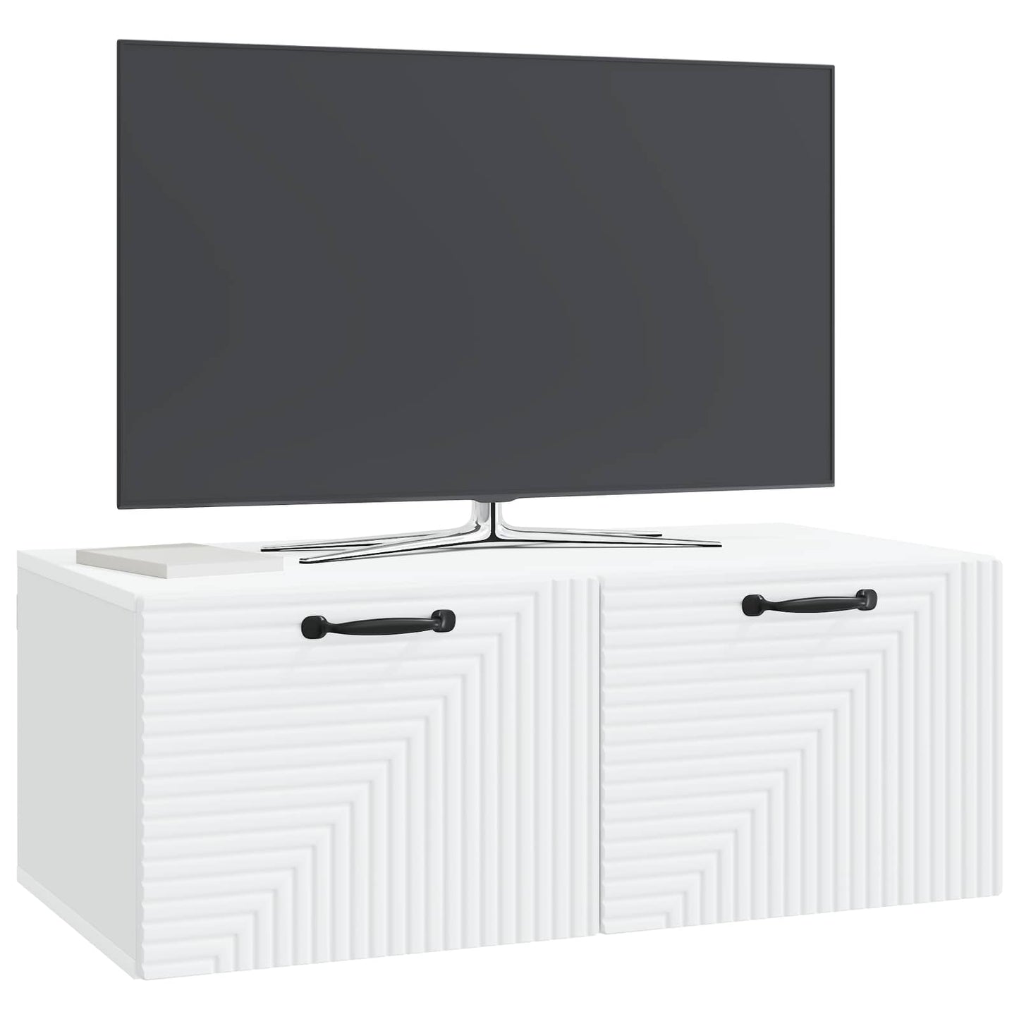 vidaXL Wall-Mounted TV Cabinet White 78.5 x 41 x 30 cm Engineered Wood